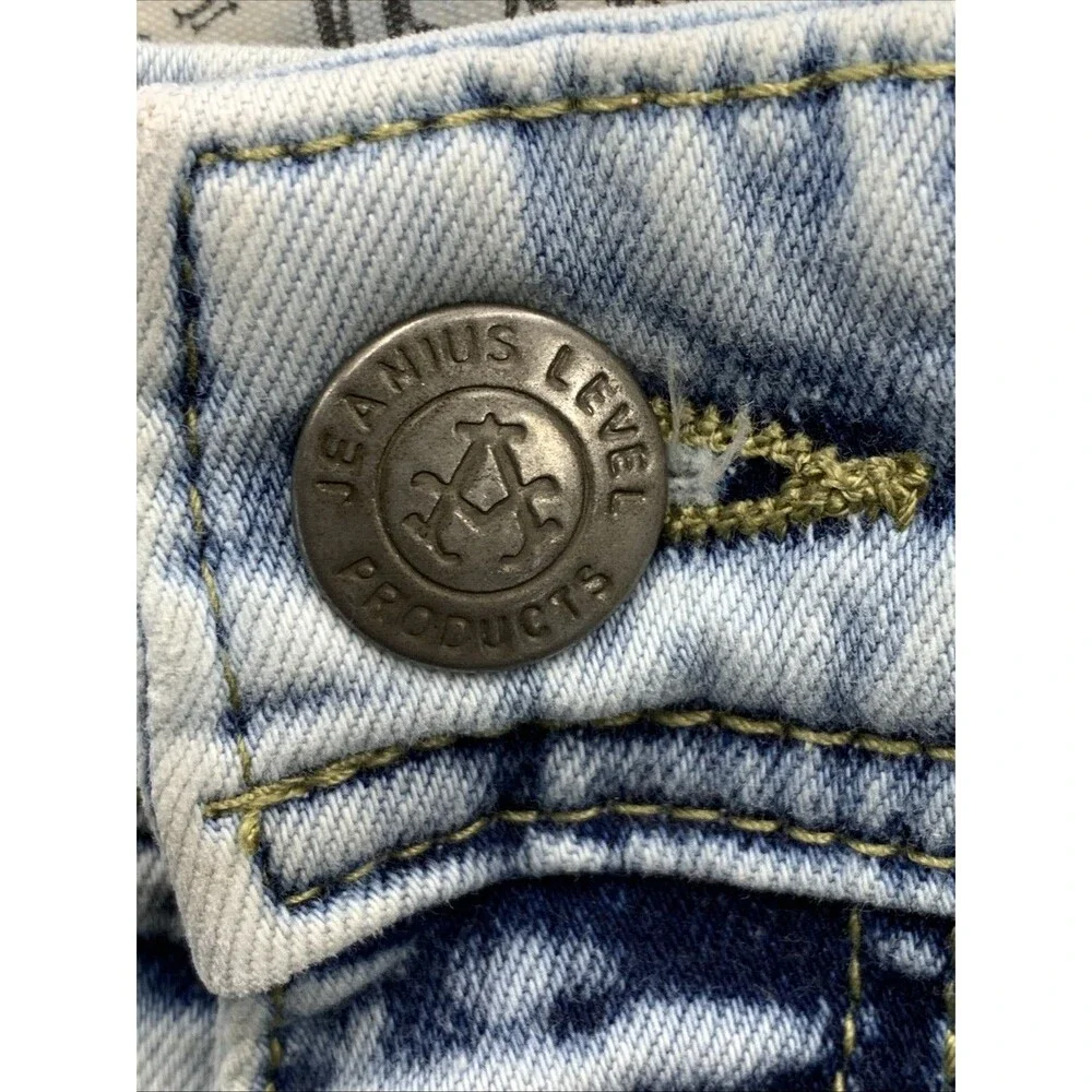 Jeanius Level Akademiks Bermuda Jean Shorts Mens Size 40 Blue